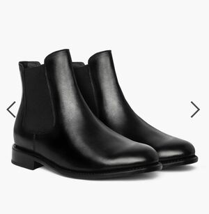 THURSDAY BOOT CO. Black Leather Cavalier Classic Chelsea Boots